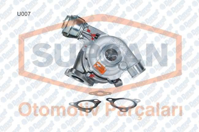 SUPSAN U007 Turbo Sarj Accent Era 110hp Getz 06-09 109hp Rio 05-11 108hp Ceed 07-13 I30 07-13 113hp 115hp (Euro 4 Motor)